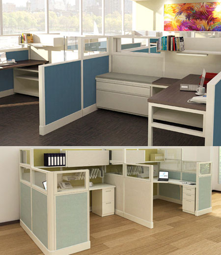 An office cubicle